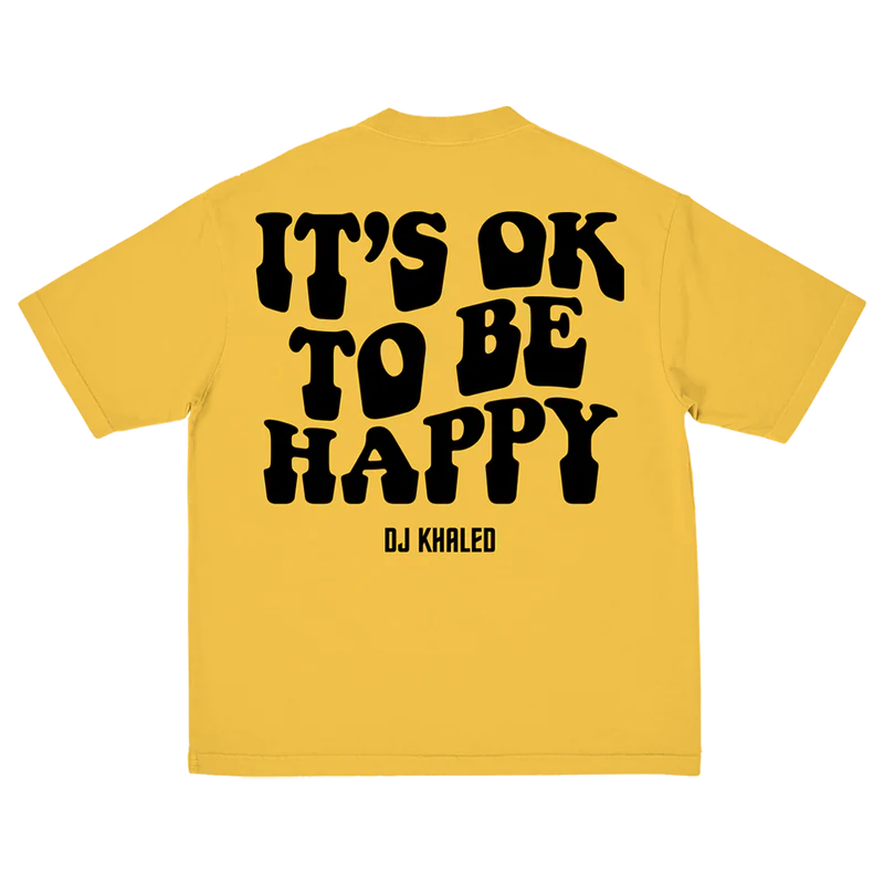 DJ Khaled - It's Ok To Be Happy Gold Face Tee