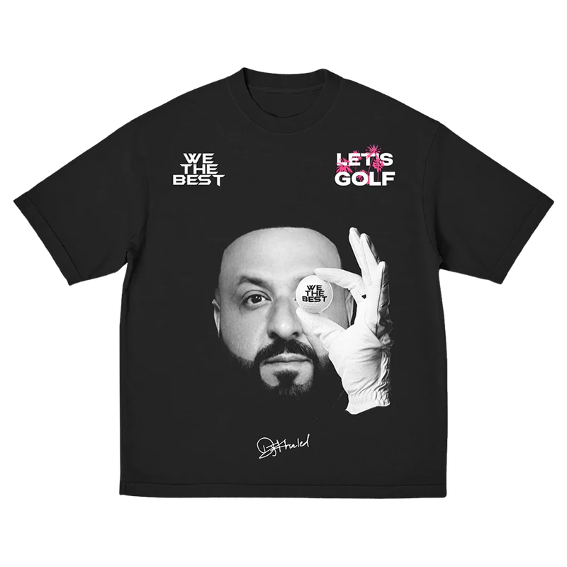 DJ Khaled - Let's Golf Black Photo Tee